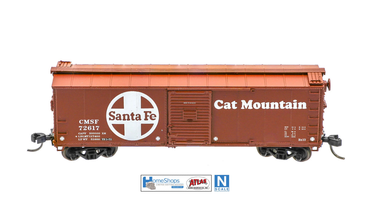 HomeShops NFB-001-002 CMSF - Cat Mountain #72656 Atlas USRA Rebuilt Steel 40' Box Car N Scale