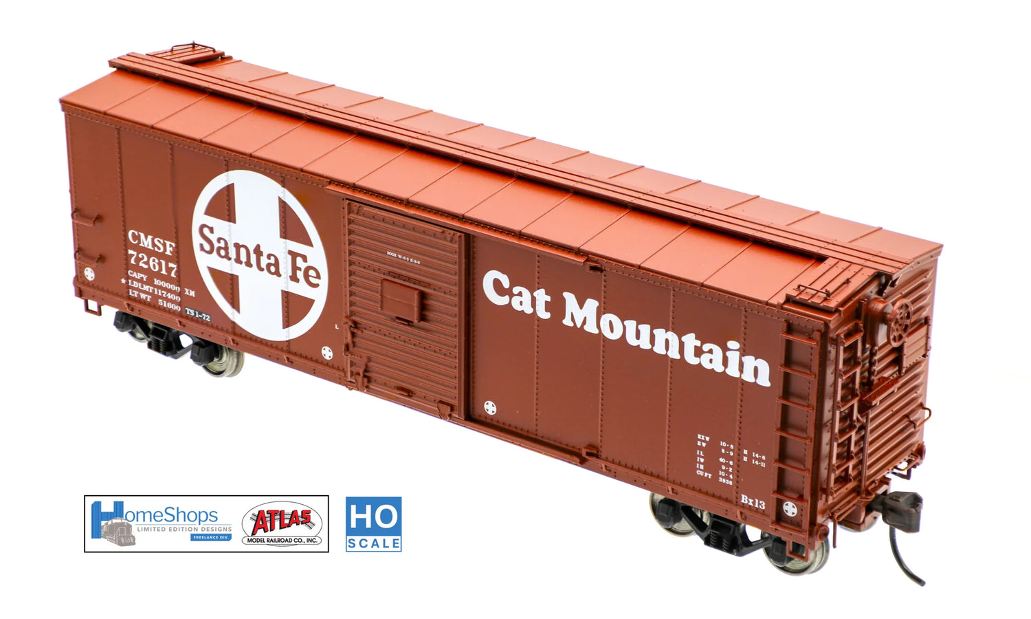 HomeShops HFB-036-004 CMSF - Cat Mountain #72690 Atlas USRA Rebuilt Steel 40' Box Car HO Scale