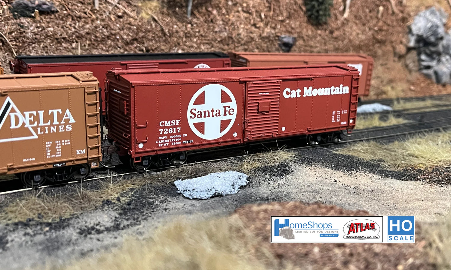 HomeShops HFB-036-004 CMSF - Cat Mountain #72690 Atlas USRA Rebuilt Steel 40' Box Car HO Scale