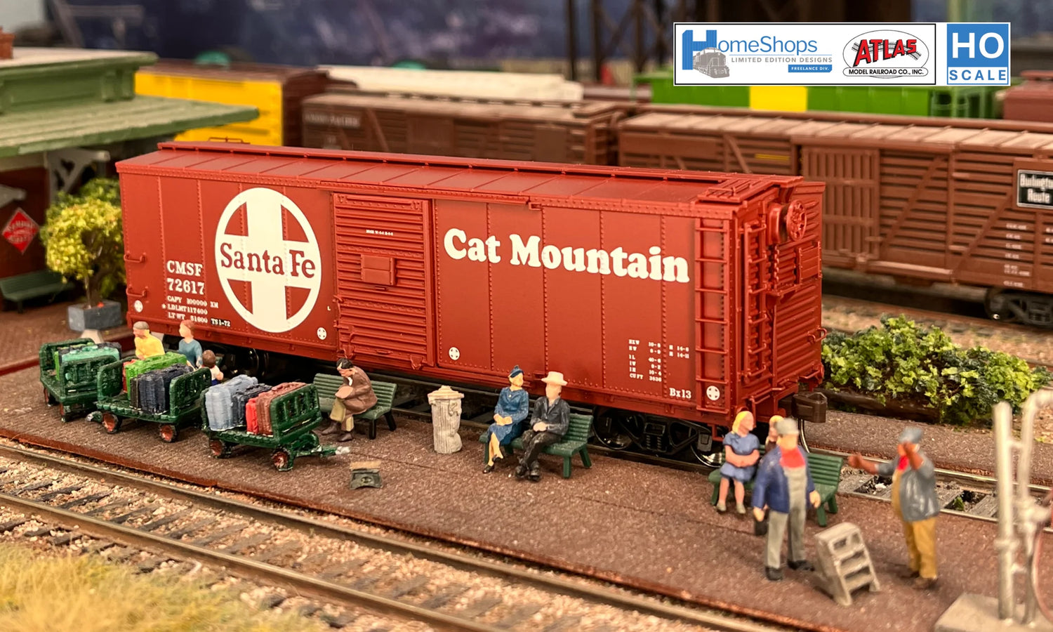 HomeShops HFB-036-004 CMSF - Cat Mountain #72690 Atlas USRA Rebuilt Steel 40' Box Car HO Scale