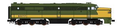 Broadway Limited 3206 ALCO PA, Demo #9078, CN Livery, Paragon2 Sound/DC/DCC, N Scale