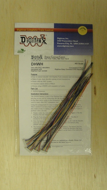 DHWH Digitrax / Digitrax Harnesses 5/  (Scale = HO)  Part # 245-DHWH