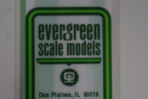 Evergreen 106 - Styrene Strip .010" x .125" Thick - 14" Long; pkg(10) (Scale=HO) Part # 269-106