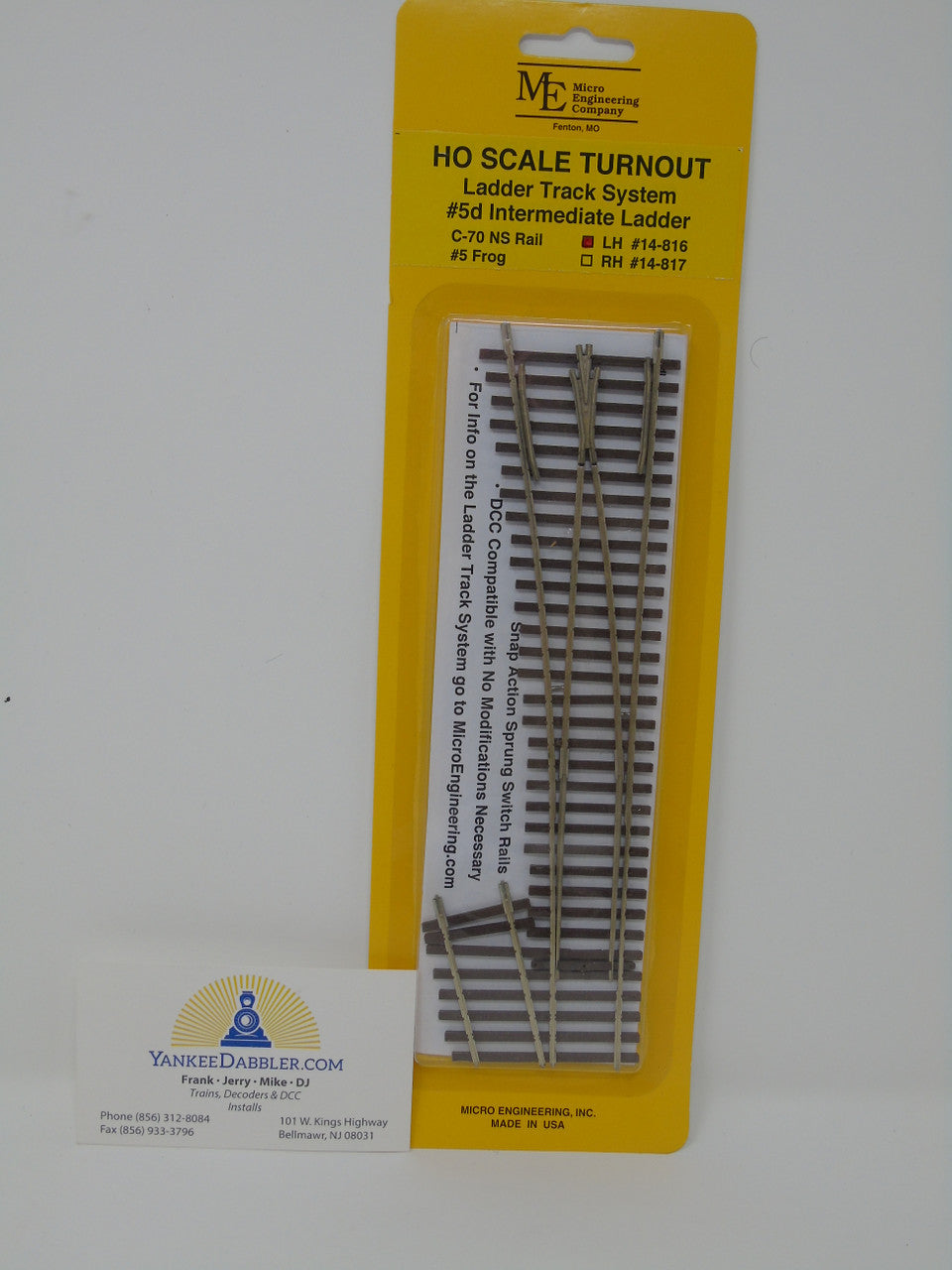 Micro Engineering 14-816 Left Hand Code 70 #5d Intermediate Ladder Turnout - Ladder Track System HO Scale
