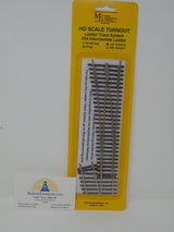 Micro Engineering 14-816 Left Hand Code 70 #5d Intermediate Ladder Turnout - Ladder Track System HO Scale