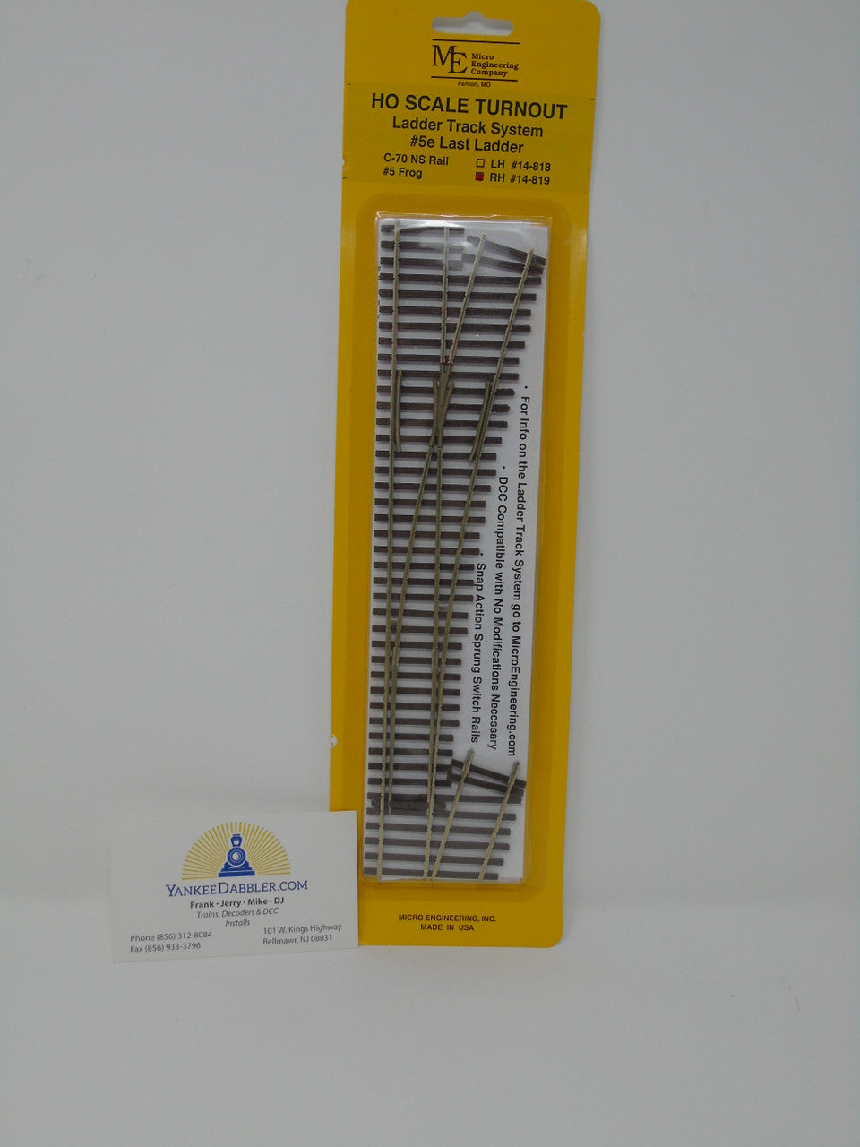 Micro Engineering 14-819 Right Hand Code 70 #5e Last Ladder Turnout - Ladder Track System HO Scale