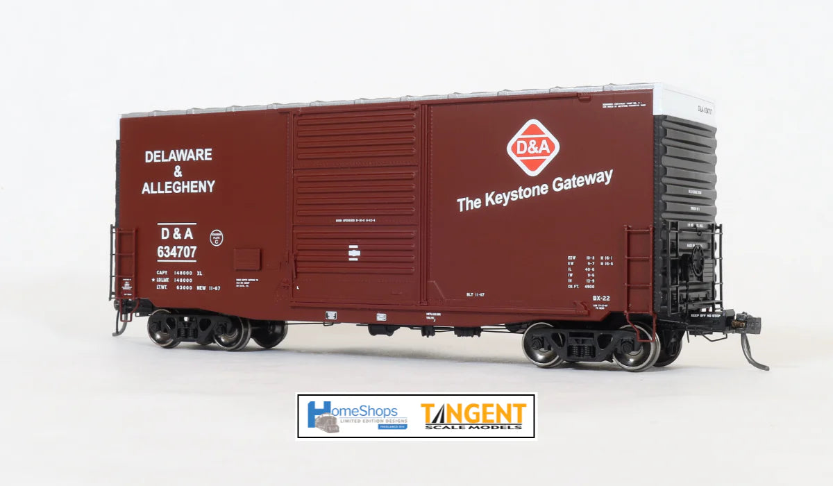 HomeShops HFB-020-002 D&A - Delaware & Allegheny #634756 PS 40' Mini Hy Cube Boxcar HO Scale