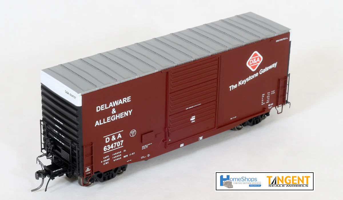 HomeShops HFB-020-002 D&A - Delaware & Allegheny #634756 PS 40' Mini Hy Cube Boxcar HO Scale