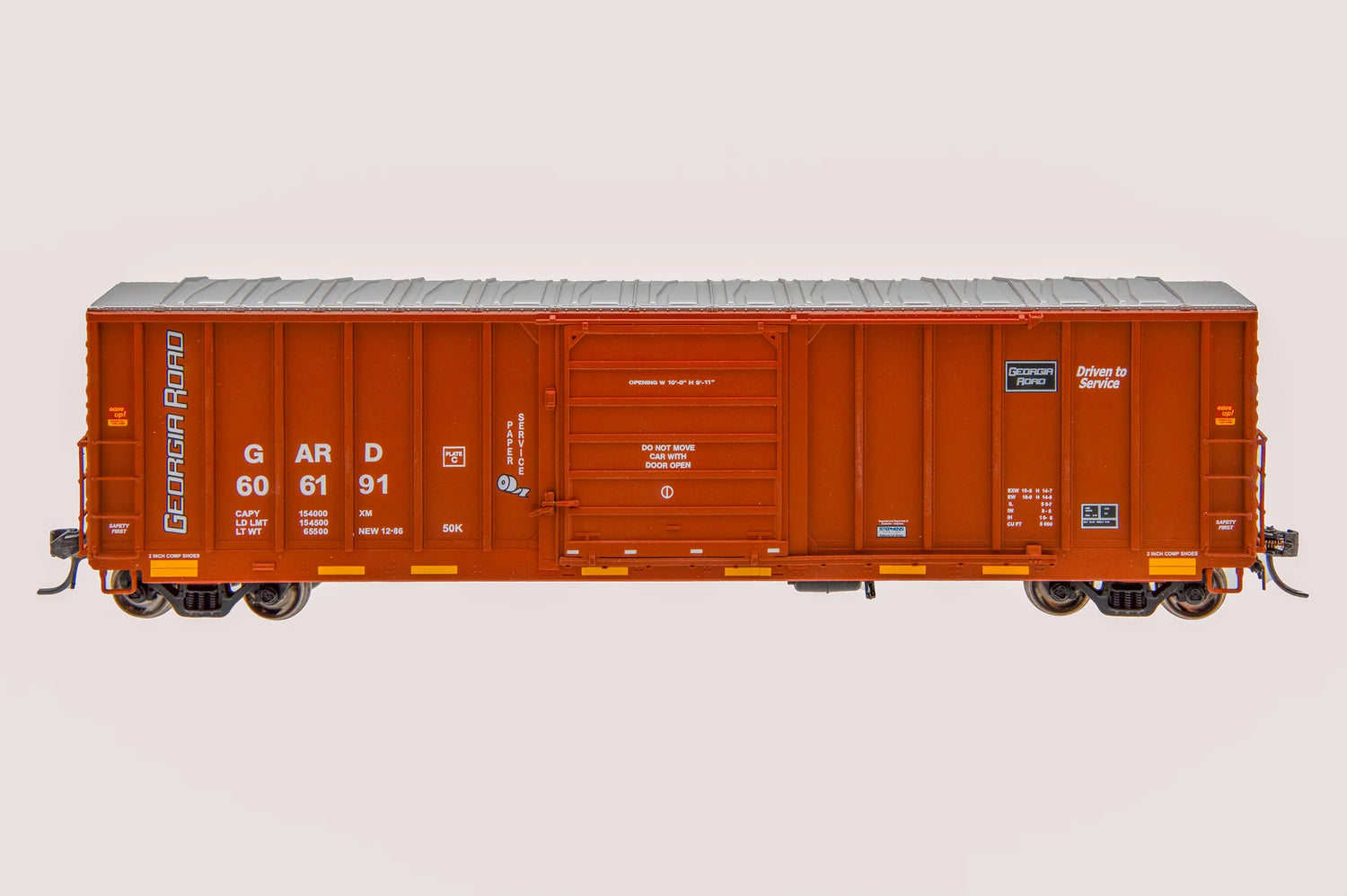 HomeShops HFB-055-002 GARD Georgia Road #606167 Master Line CNCF 5000 Boxcar HO Scale