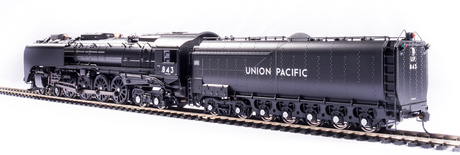 BLI 6641 4-8-4, Class FEF-3, UP Union Pacific #843, Black & Graphite, Modern Excursion, Paragon4 Sound & DCC, Smoke, HO Scale