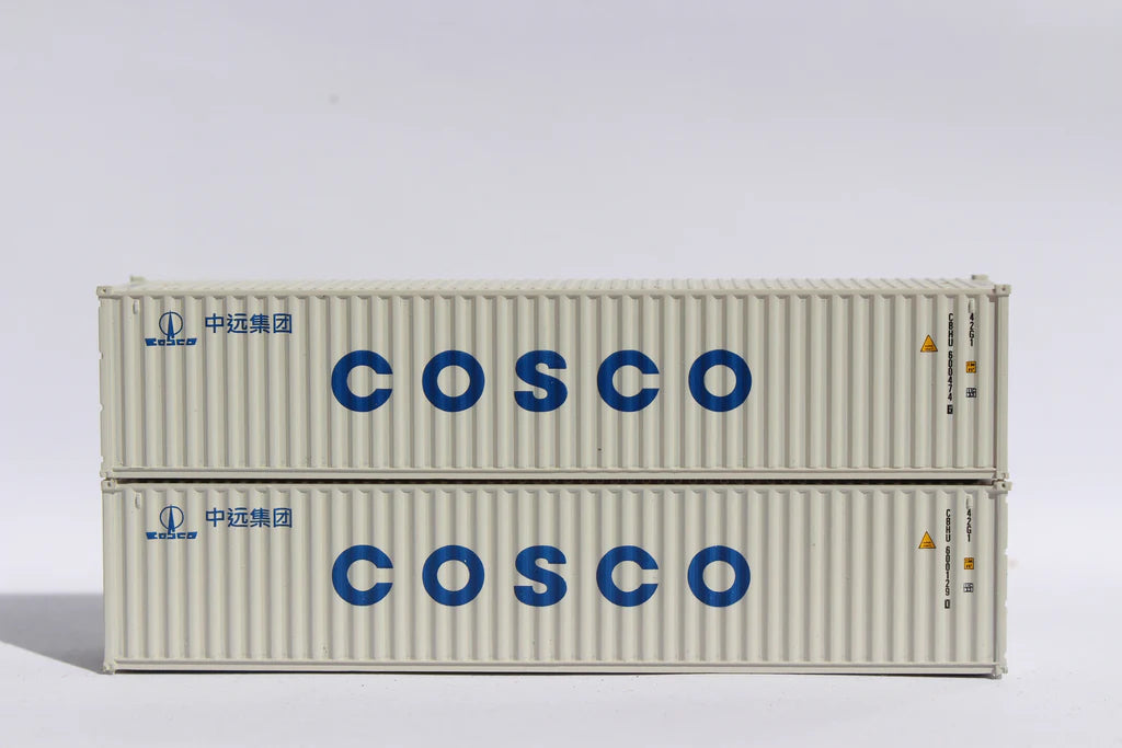 JTC MODEL TRAINS 405311 COSCO 40' Standard Height 8'6 corrugated side steel container N Scale