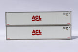 JTC MODEL TRAINS 405651 ACL 40' Standard height (8'6") Smooth-side containers N Scale