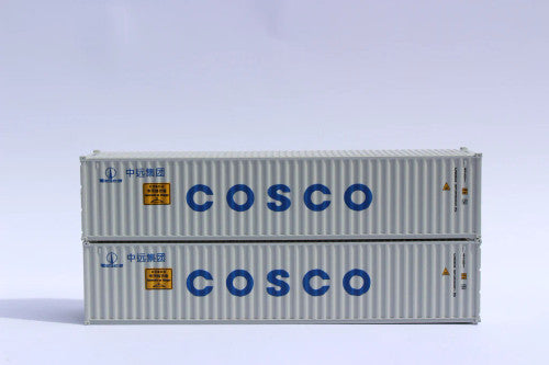 JTC MODEL TRAINS 405312 COSCO (GOH) label 40' Standard Height 8'6 corrugated side steel container N Scale