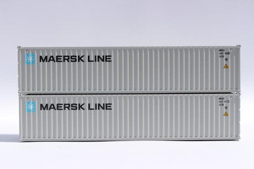 JTC MODEL TRAINS 405308 MAERSK LINE 40' Standard Height 8'6 corrugated side steel container N Scale