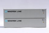 JTC MODEL TRAINS 405308 MAERSK LINE 40' Standard Height 8'6 corrugated side steel container N Scale