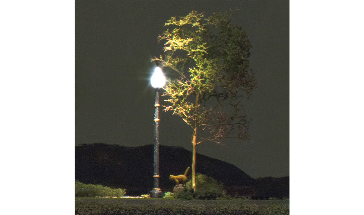 Woodland Scenics 5641 Lamp Post Street Light - Just Plug(TM) -- pkg(3)   (SCALE=N)  Part # 785-5641