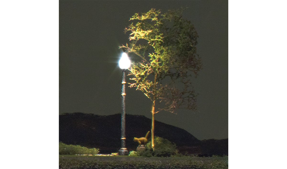 Woodland Scenics  5649 Lamp Post Street Light - Just Plug(TM) -- pkg(2)   (SCALE=O)  Part # 785-5649