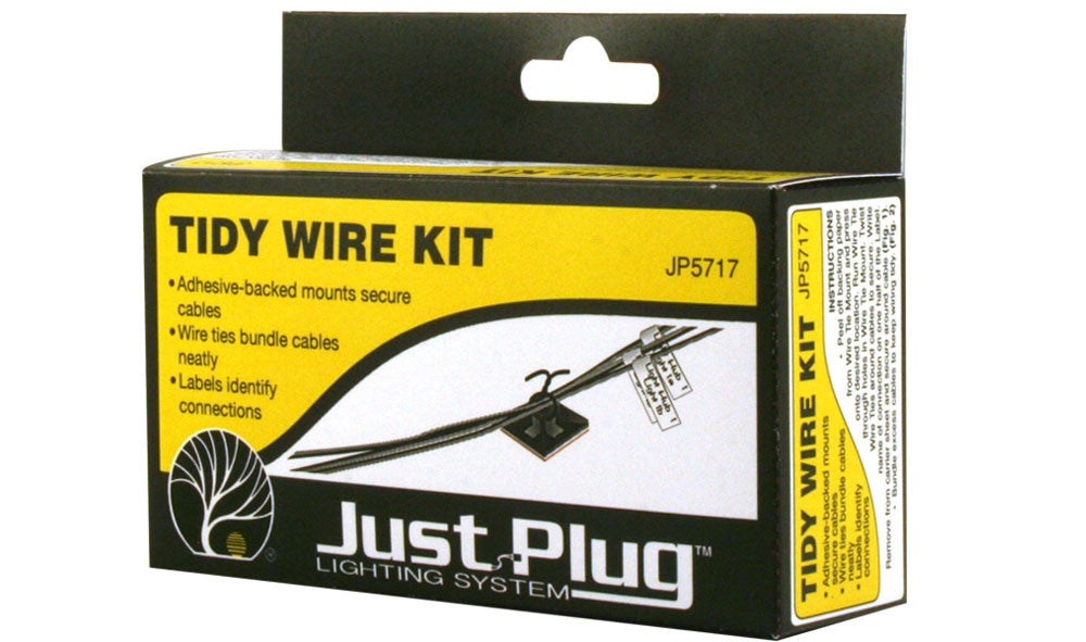 Woodland Scenics 5717 Tidy Wire Kit - Just Plug  (SCALE=ALL)  Part # 785-5717