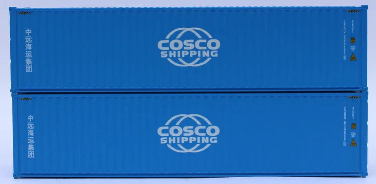 JTC MODEL TRAINS 405015 Costco Shipping- New Globe logo–  40' HIGH CUBE containers with Magnetic system, Corrugated-side N Scale