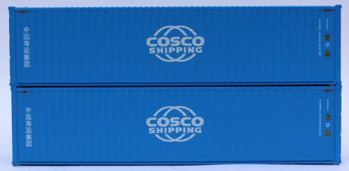 JTC MODEL TRAINS 405015 Costco Shipping- New Globe logo–  40' HIGH CUBE containers with Magnetic system, Corrugated-side N Scale