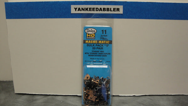 Kadee #10 Bulk Pack - 10 Pairs Of #5 HO Scale Metal Couplers For Model Trains
