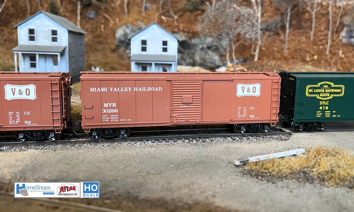 HomeShops HFB-042-001 MVR - Miami Valley Railroad #30205 Atlas USRA Rebuilt Steel 40' Box Car HO Scale