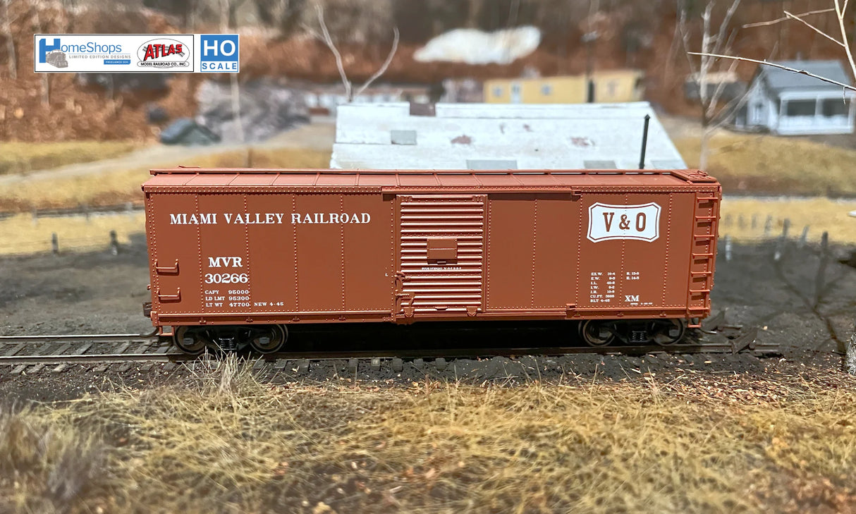 HomeShops HFB-042-001 MVR - Miami Valley Railroad #30205 Atlas USRA Rebuilt Steel 40' Box Car HO Scale