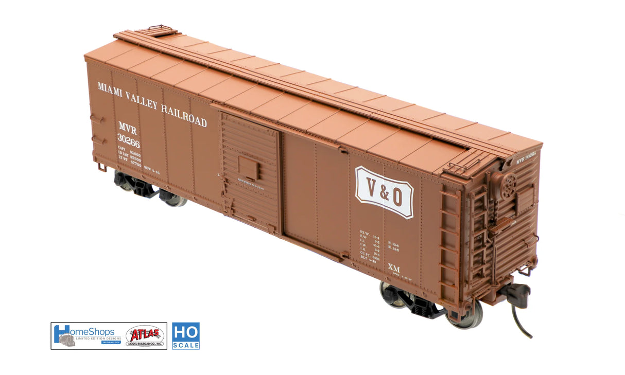 HomeShops HFB-042-001 MVR - Miami Valley Railroad #30205 Atlas USRA Rebuilt Steel 40' Box Car HO Scale