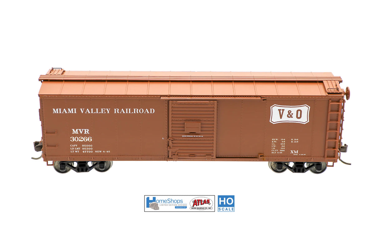 HomeShops HFB-042-001 MVR - Miami Valley Railroad #30205 Atlas USRA Rebuilt Steel 40' Box Car HO Scale