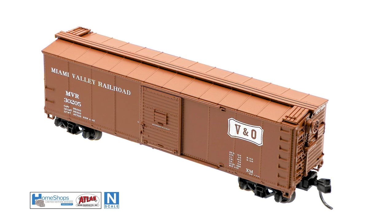 HomeShops NFB-007-002 VMR - Miami Valley Railroad #30259 Atlas USRA Rebuilt Steel 40' Box Car N Scale