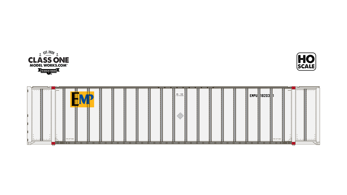 ClassOneModelWorks CT00104 2 pack Monon 48′ Exterior Post – Equipment Management Pool EMPU #182031 / 181702 HO Scale