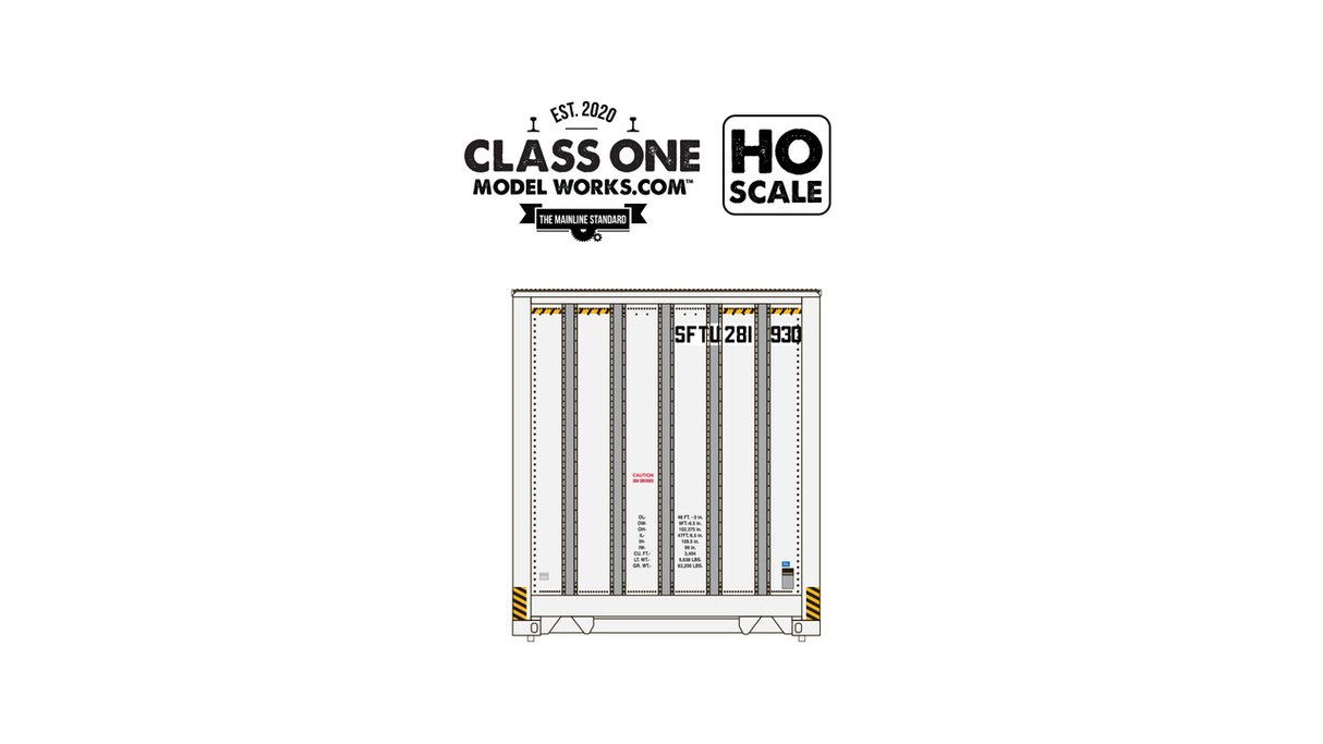 ClassOneModelWorks CT00101 2 pack Monon 48′ Exterior Post – Santa Fe SFTU #281969 / 284013 HO Scale