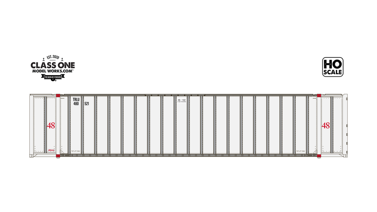 ClassOneModelWorks CT00113 2 pack Monon 48′ Exterior Post – Transamerica Leasing TRLU #480668 / 480939 HO Scale