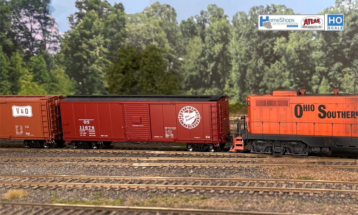 HomeShops HFB-038-001 OS - Ohio Southern #11633 Atlas USRA Rebuilt Steel 40' Box Car HO Scale