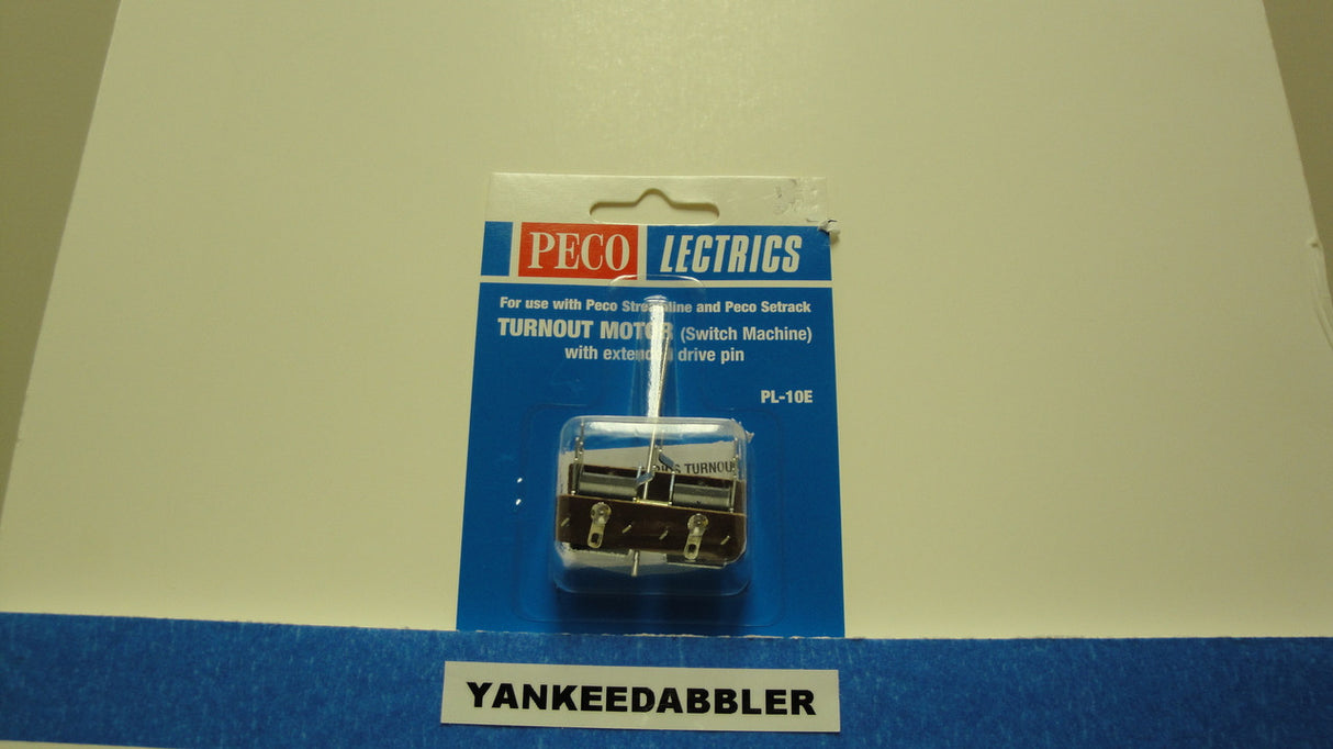 PL-10E Peco / PL-10E Twin Coil Switch Machine  Extended Pin Standard Current (SCALE=ALL ) Part # 552-PL-10E