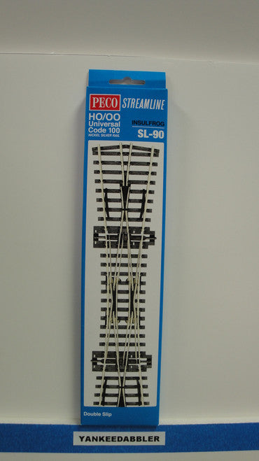SL-90 Peco / SL-90 HO Code 100 Double Slip Insulfrog Turnout