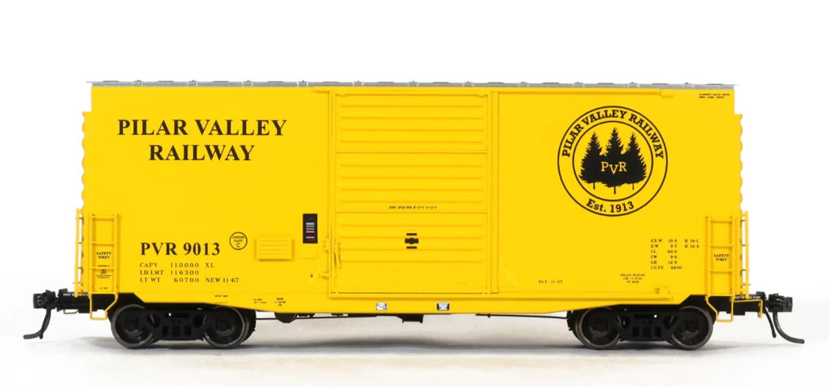 HomeShops HFB-022-002 PVR - Pilar Valley Railway #9320 PS 40' Mini Hy Cube Boxcar HO Scale