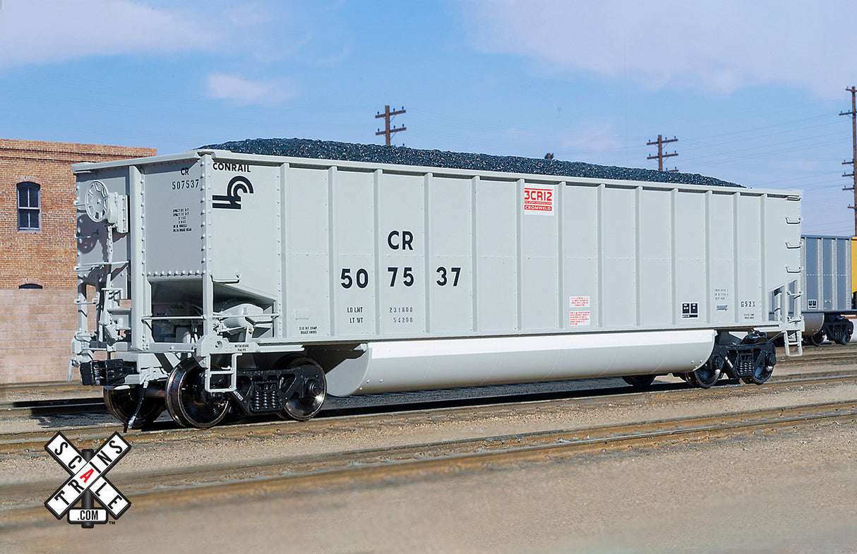 Scaletrains SXT32481 Bethgon G52X Coal Gondola, Conrail/Gray #507537 Rivet Counter HO Scale