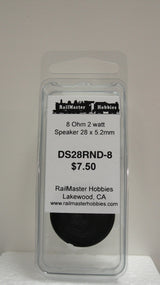 DS28RND-8 Rail Master / Speaker 28 mm Round 8 ohm 2 watt (Scale=HO) Part # = RMT-DS28RND-8