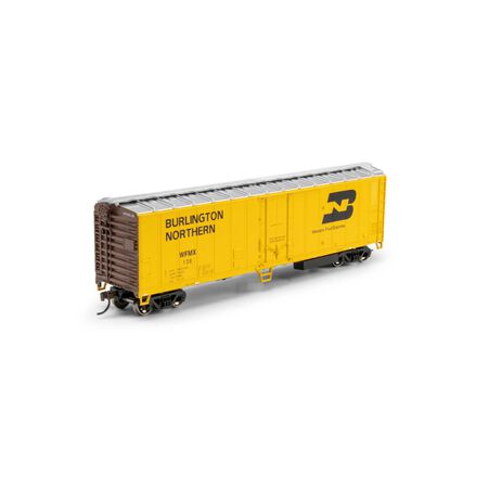 Athearn RND-1447 50' Smooth Side Mechanical Reefer, WFMX Burlington Northern #138 HO Scale