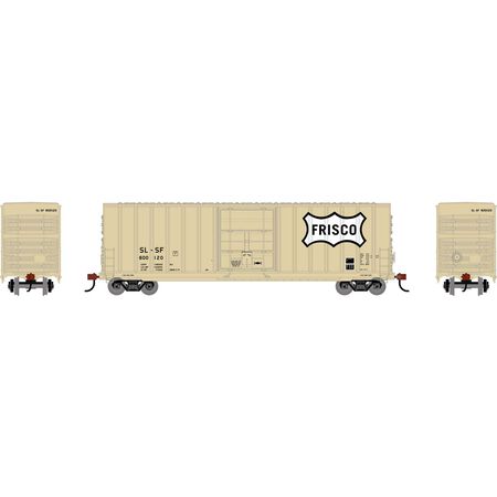 Athearn RND-2089 Exterior Post High Cube Plug Door Box Car, SLSF FRISCO #600120 HO Scale