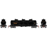 Athearn RND3182 3 Dome Tank Car EJR #3617 HO Scale