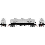 Athearn RND3195 3 Dome Tank Car WQX 4 Pack HO Scale