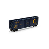 Athearn RND40230 50' OB Plug Door Boxcar, C&O - Chessie System #481062 HO Scale