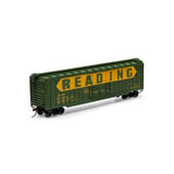 Athearn RND40231 50' OB Plug Door Boxcar, RDG - Reading #17202 HO Scale