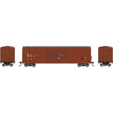 Athearn RND97980 50' FMC 5283 DD Boxcar, CN Canadian National #555017 HO Scale