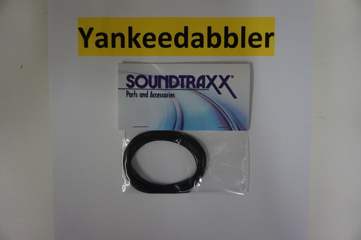 810142 Soundtraxx /  Ultra-Flexible 30AWG Wire, Black (SCALE=ALL) Part # = 678-810142
