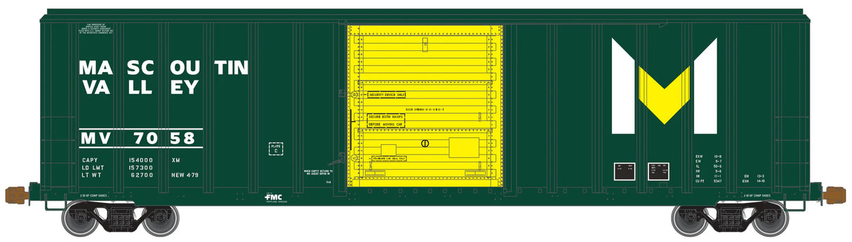 HomeShops HFB-061-001 MV 7058 - HO-Scale Mascoutin Valley Atlas FMC 5347 Box Car