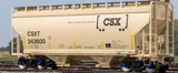 Scaletrains SXT41097 Gunderson 3250 Covered Hopper, CSX/Boxcar Logo #243600 HO Scale