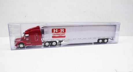 TNS110, H&R Transport Peterbilt 579 Sleeper Cab Tractor with 53' Reefer Trailer; HO Scale